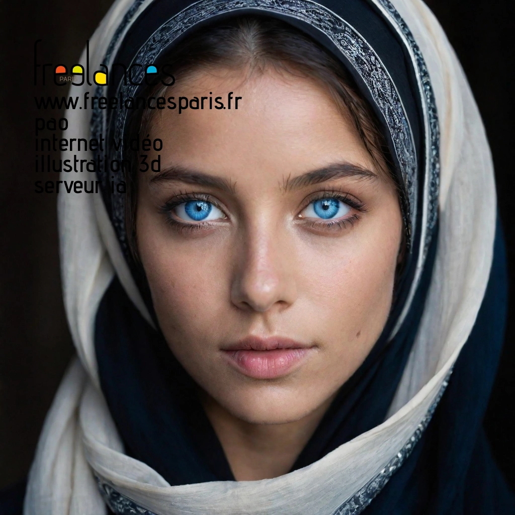 Pao mise en page internet vidéo illustration 3d serveur IA générative AI freelance paris studio de création magazines 739oanw0